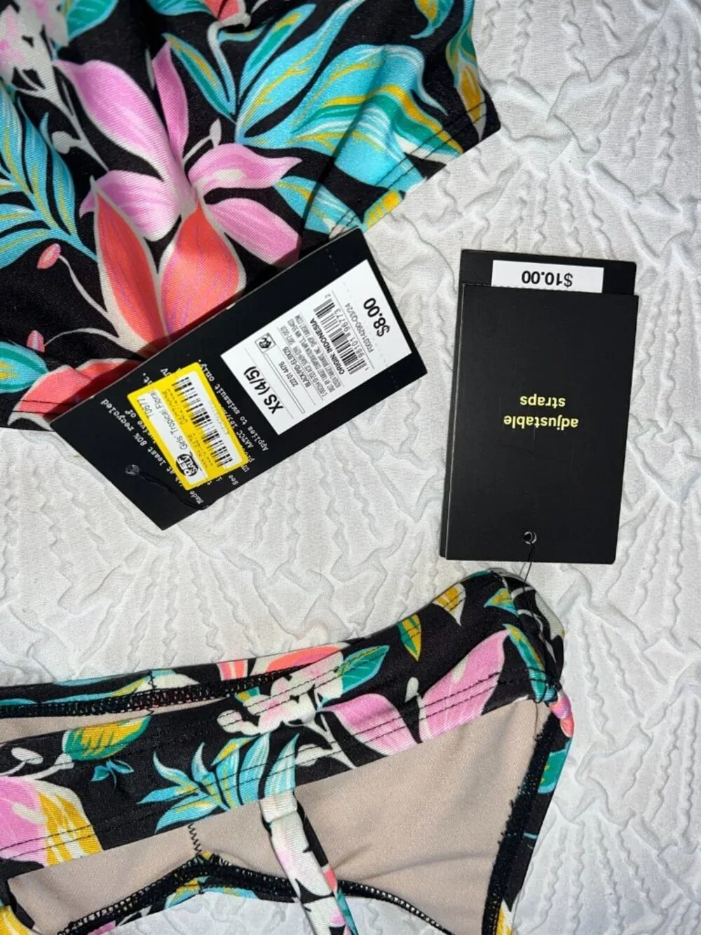 Girls lot of 2 NEW Bathing Suits Size XS (4/5) 1Pc and 2 Pc Art Class American